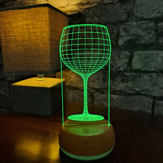 Gin Glass LED Lamp Night Light