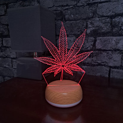 Weed Leaf LED Lamp Night Light