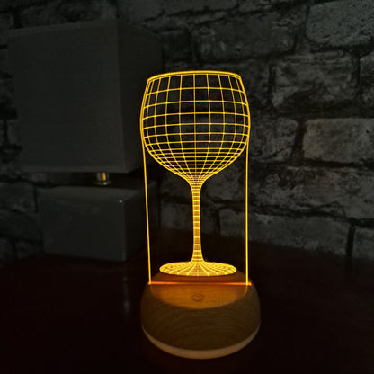 Gin Glass LED Lamp Night Light