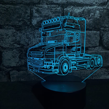 Personalised T-Cab Lorry LED Lamp Night Light