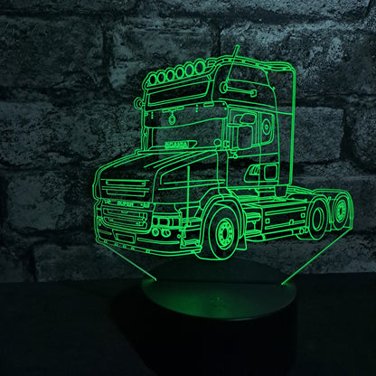 Personalised T-Cab Lorry LED Lamp Night Light