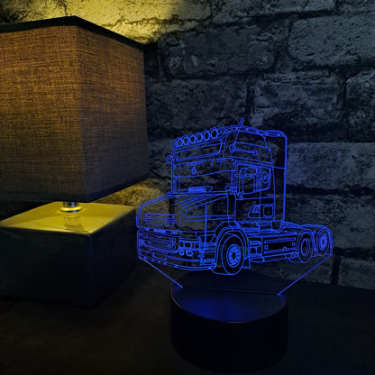 Personalised T-Cab Lorry LED Lamp Night Light