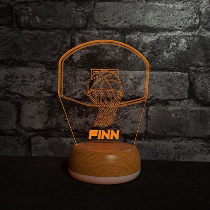 Personalised Basketball LED Lamp Night Light