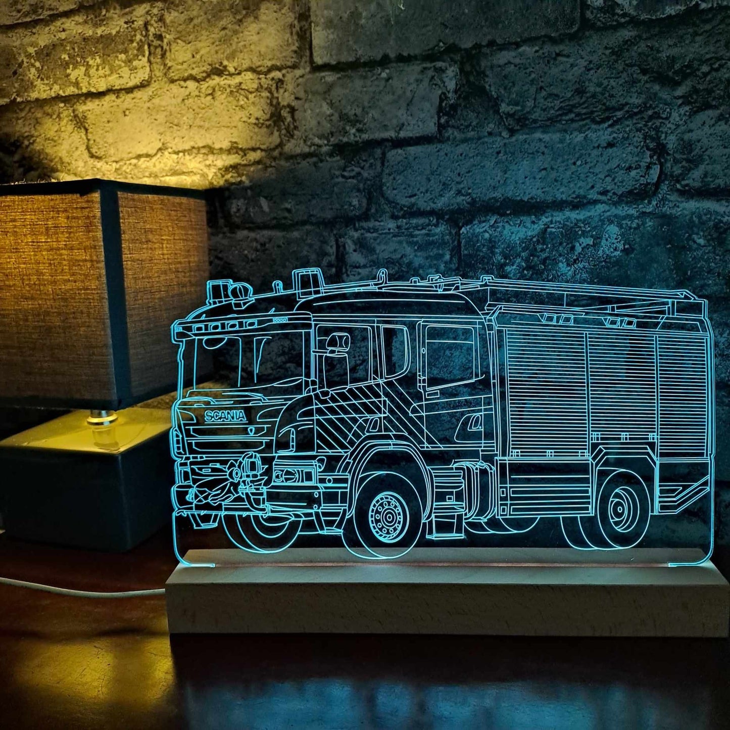 Fire Engine LED Lamp Night Light