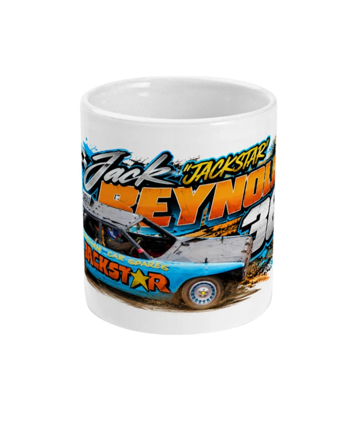 Jack Jackstar Reynolds #360 Banger Racing Mug – front view