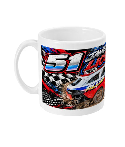 James “Liquorice” #51 Banger Racing Mug – left side view