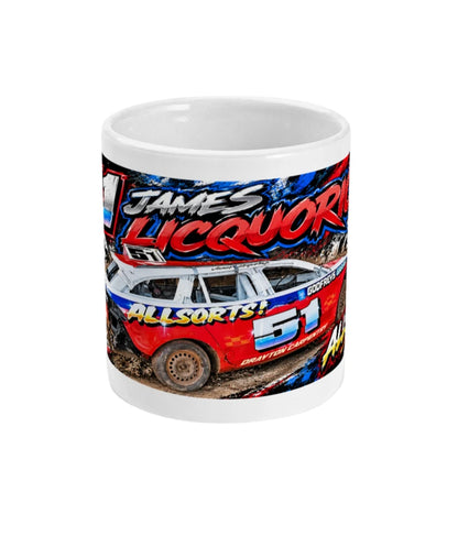 James Liquorice #51 Banger Racing Mug – front view
