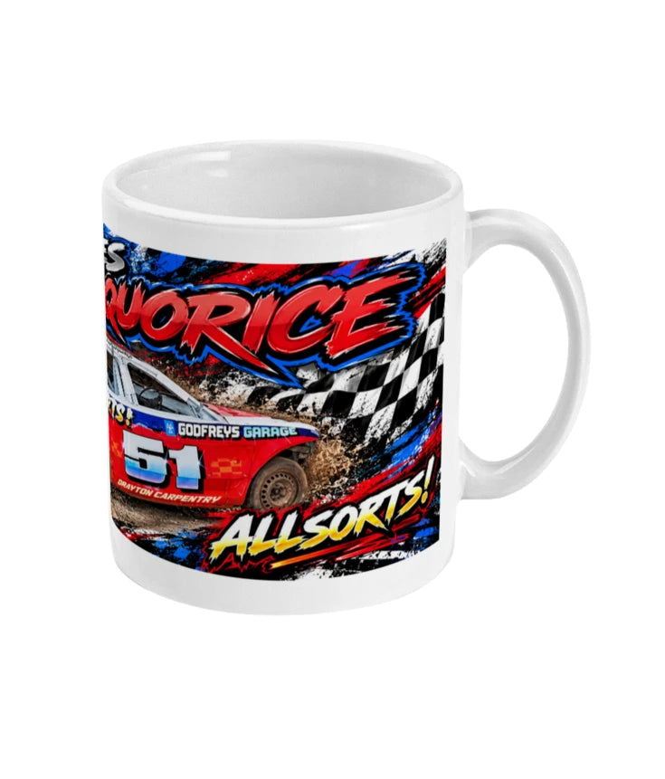 James Liquorice #51 Banger Racing Mug – right view