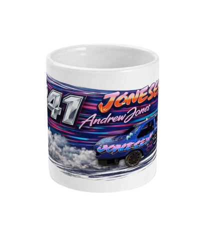 Jonesey #341 Banger Racing Mug – front view