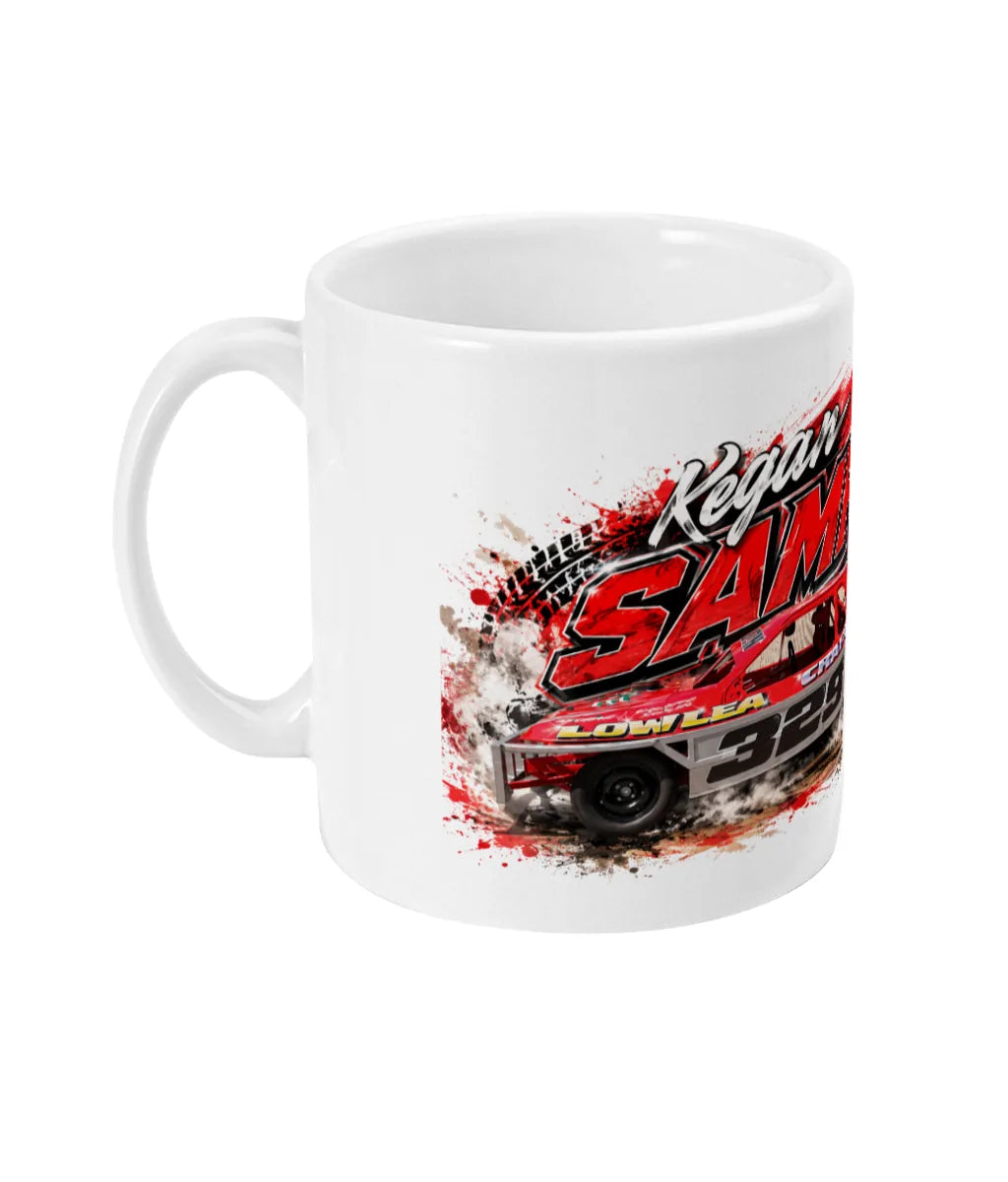 Kegan Sampson #329 2L Saloon Stock Car Mug – left side view