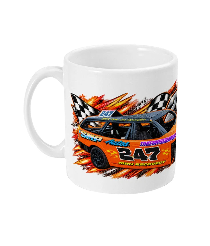 Lee Bro Clarke Banger Racing Mug – left view