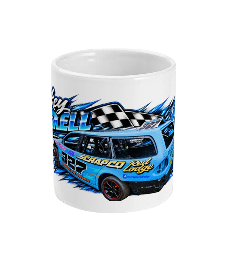 Mickey Maskell #327 Banger Racing Mug – front view