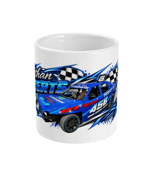 Nathan Roberts Banger Racing Mug – front view