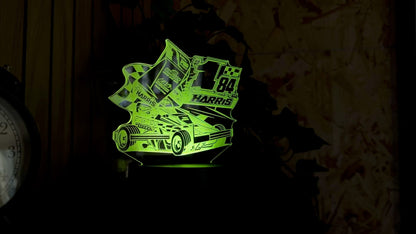 Tom Harris #1 Brisca F1 Stock Car LED Night Light - 2026 Edition