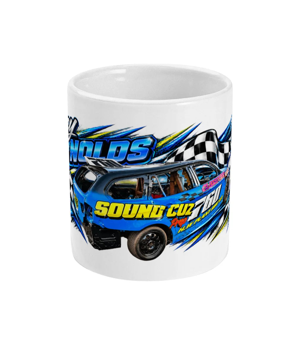 Joey Reynolds #760 Banger Racing Mug – design 2 front view