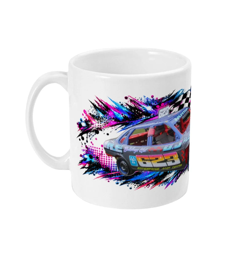 Ricky Tricky Hutton #623 Banger Racing Mug – left view