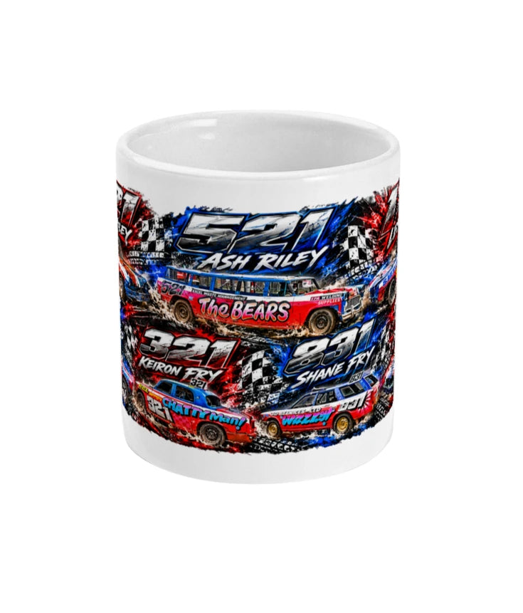 Team Bears Banger Racing Mug – front view