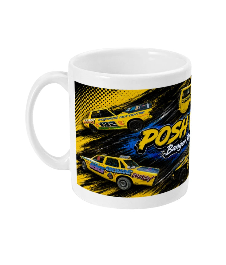 Team Poshwash Banger Racing Mug – left view