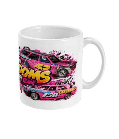 The Condoms Banger Racing Mug – right view