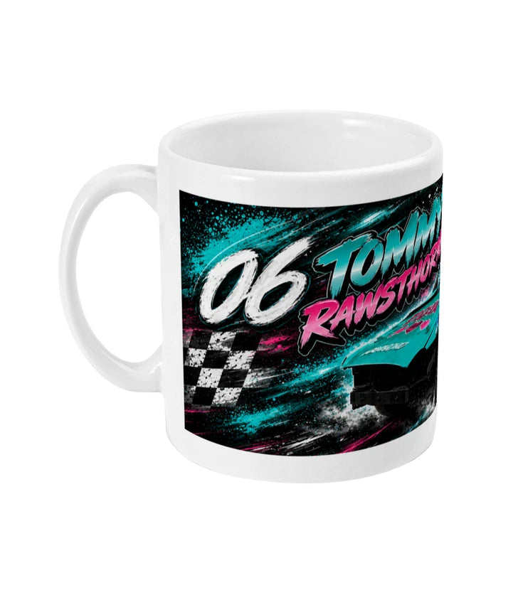 Tommy Rawsthorne Banger Racing Mug – left view