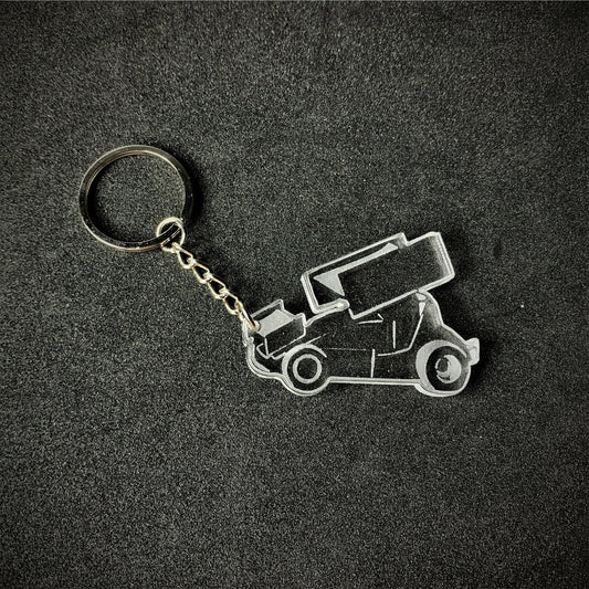 Sprint Car Key Ring - Key Ring - Stock Car & Banger Toy Tracks
