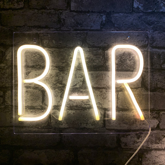 Bar Sign LED NEON Wall Light - Wall Light - Stock Car & Banger Toy Tracks