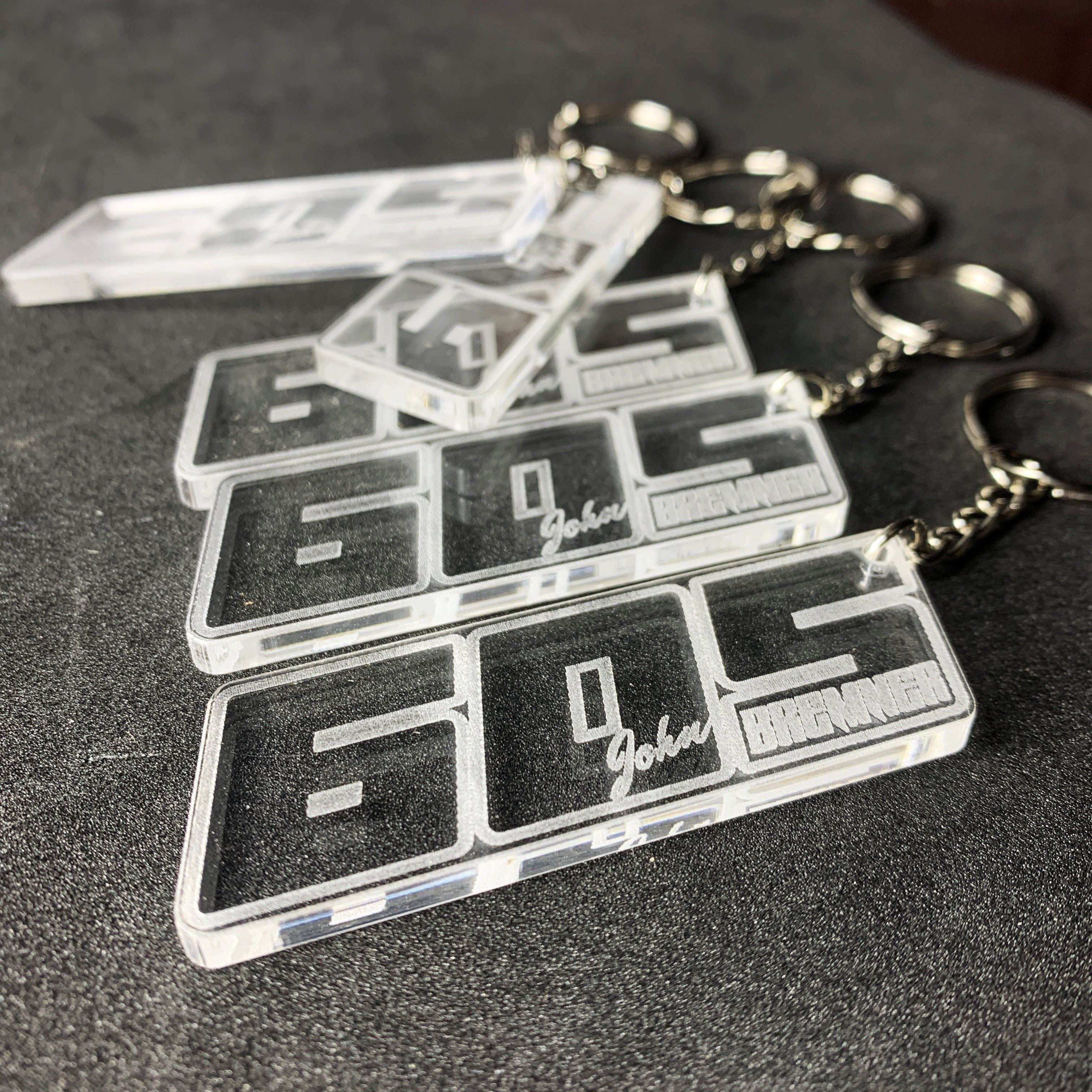 Numbered hot sale key rings