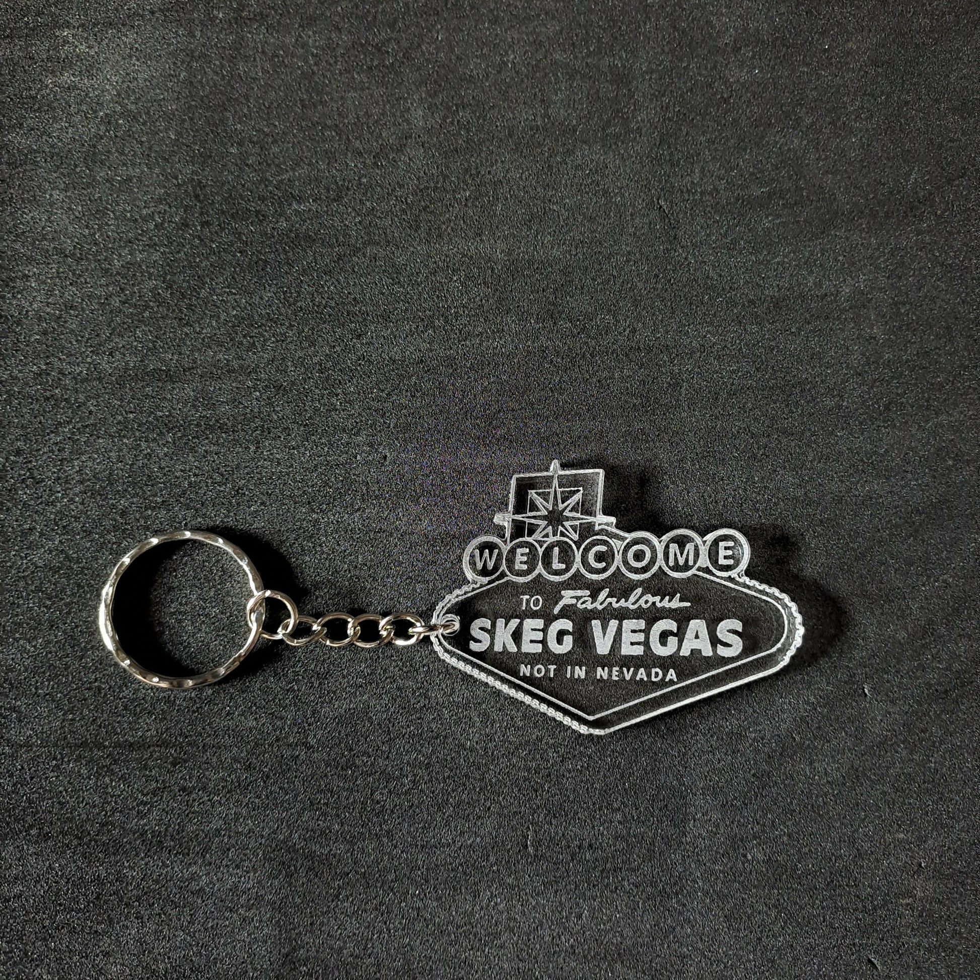Skeg Vegas Keyring - Stock Car & Banger Toy Tracks