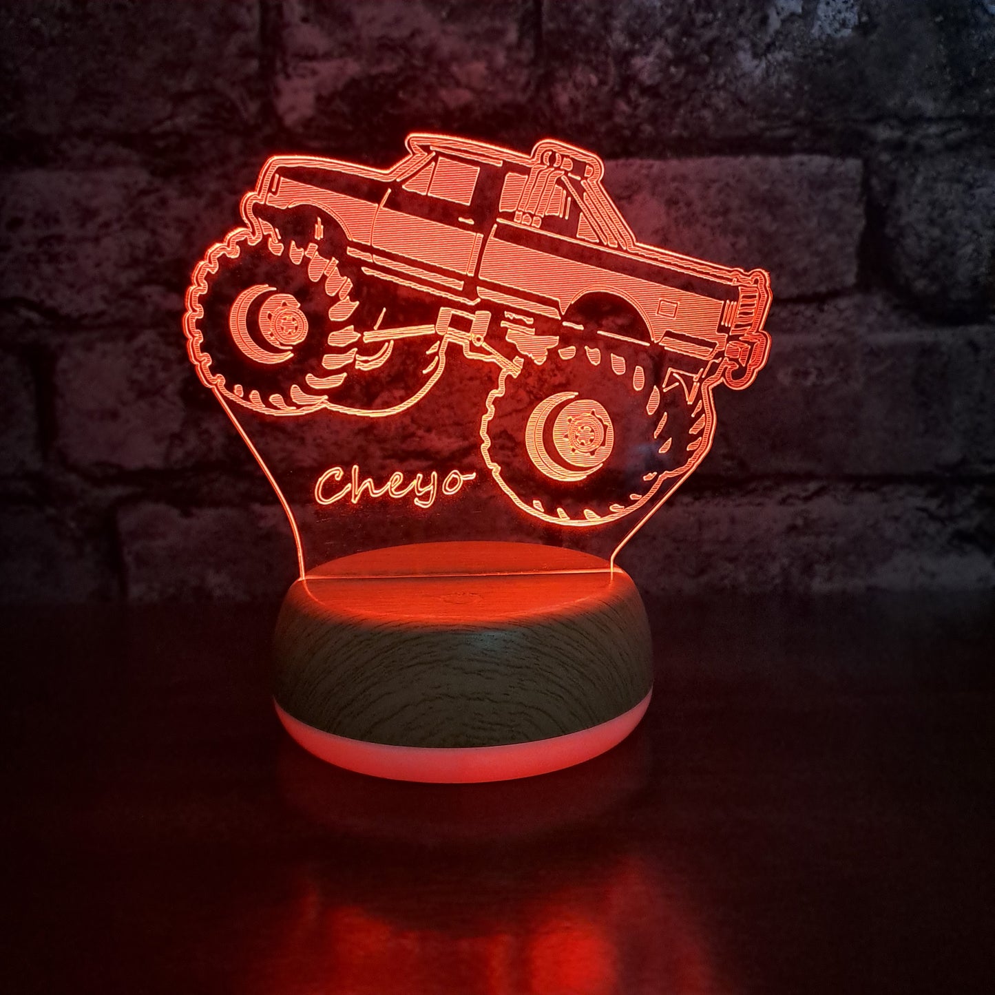 Monster Truck LED Light - Night Light - Stock Car & Banger Toy Tracks