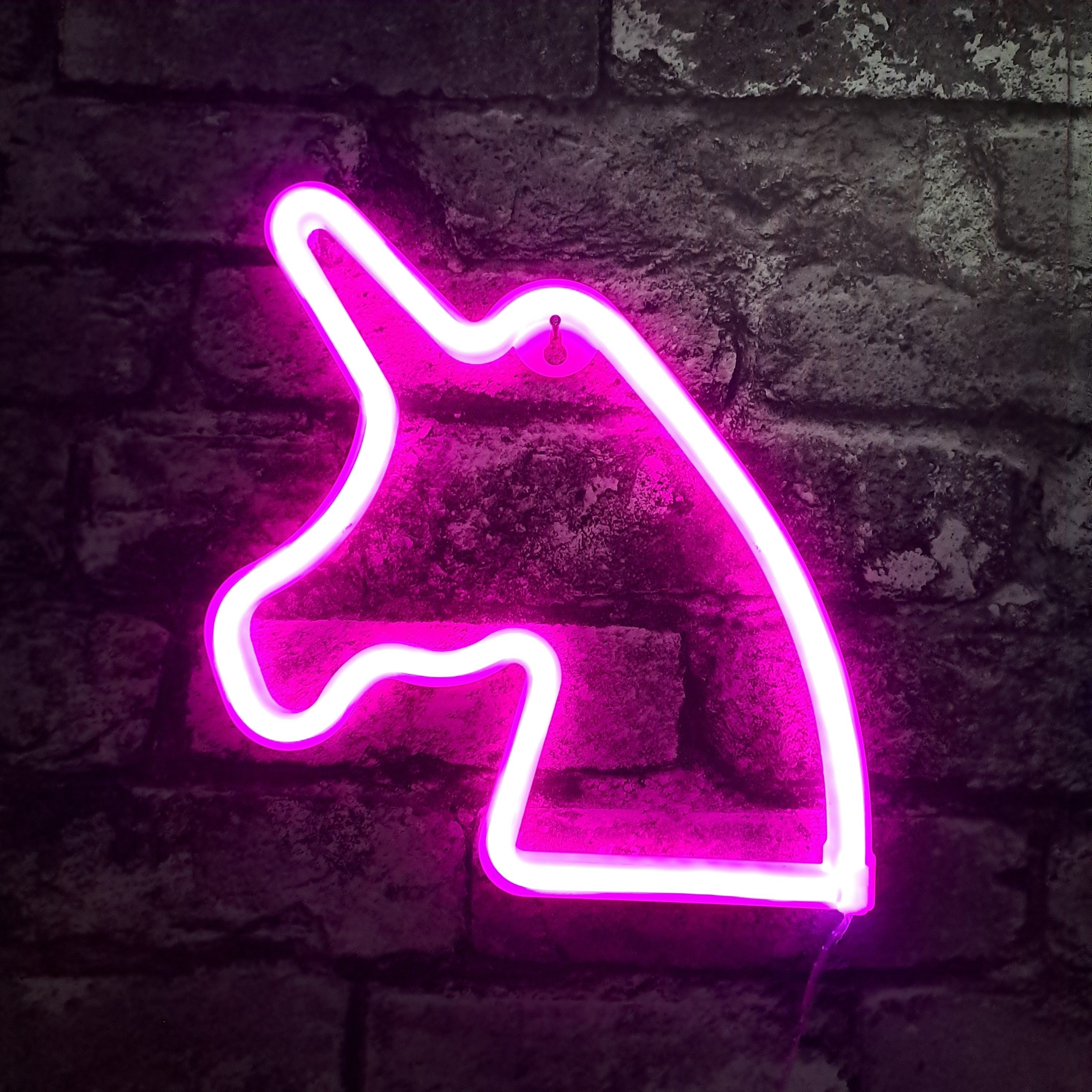 Unicorn neon online wall light