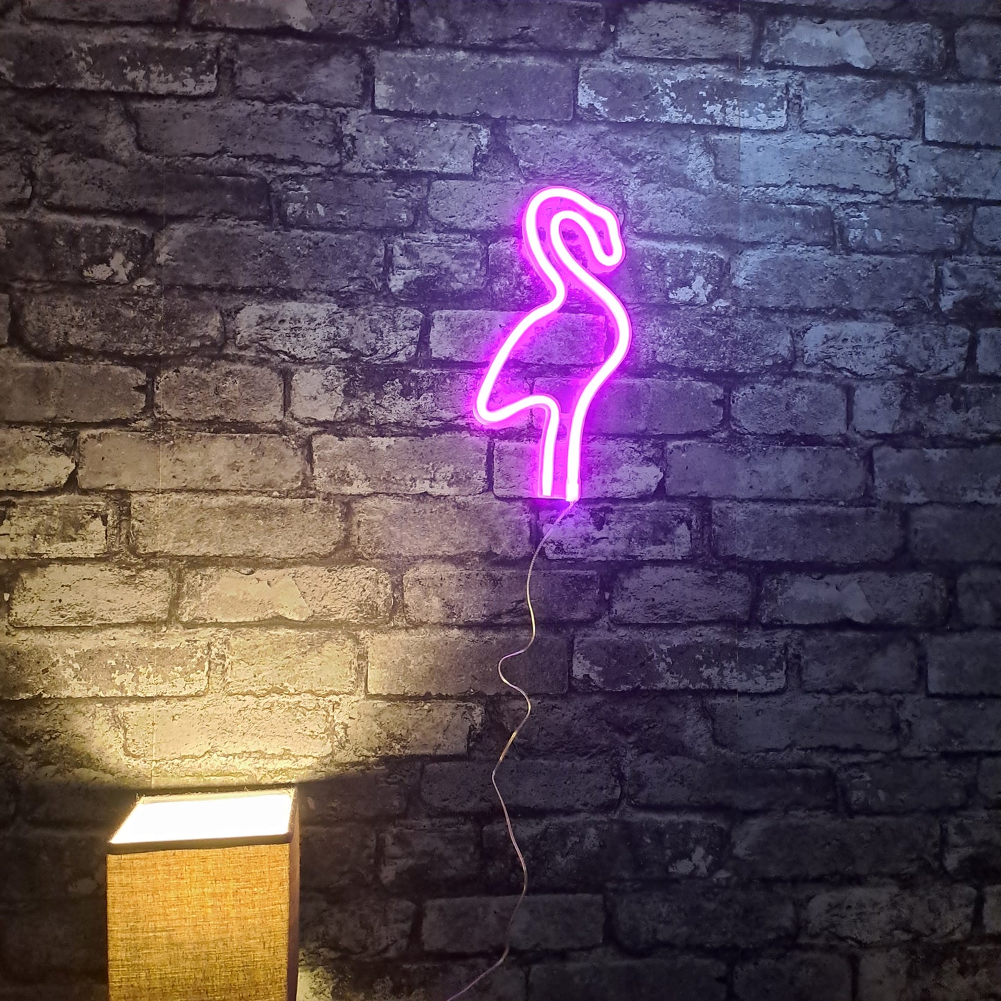 Flamingo LED NEON Wall Light - Wall Light - Stock Car & Banger Toy Tracks