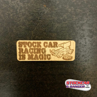 Stock Car Racing Is Magic F2 - Magnet - Refrigerator Magnets - Stock Car & Banger Toy Tracks
