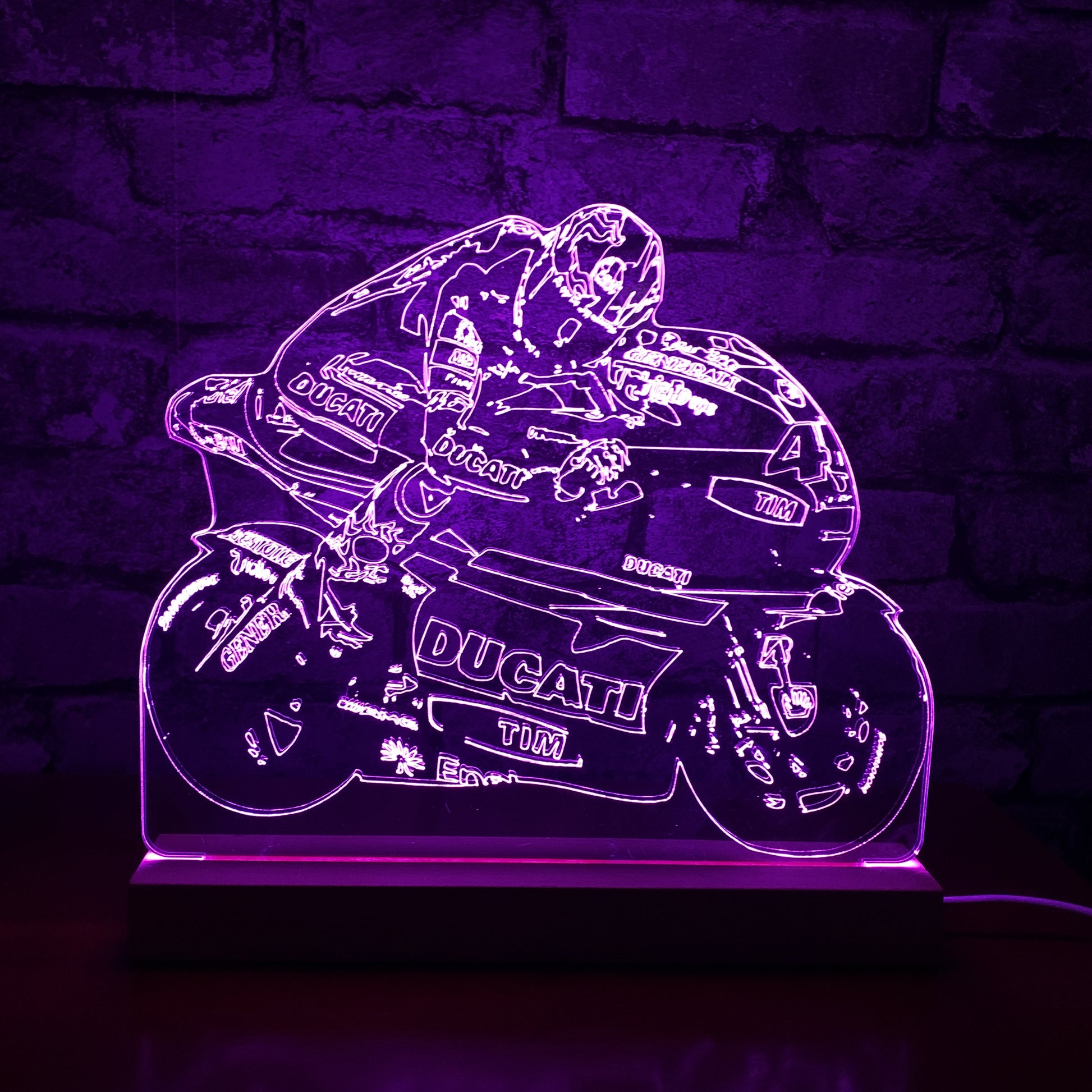 Rossi #46 - MotoGP - Superbike Night Light - Night Lights & Ambient Lighting - Stock Car & Banger Toy Tracks