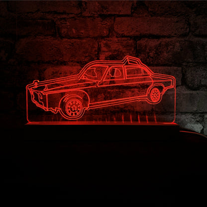 Jag - Banger Night Light - Large Wooden Base - Night Light - Stock Car & Banger Toy Tracks