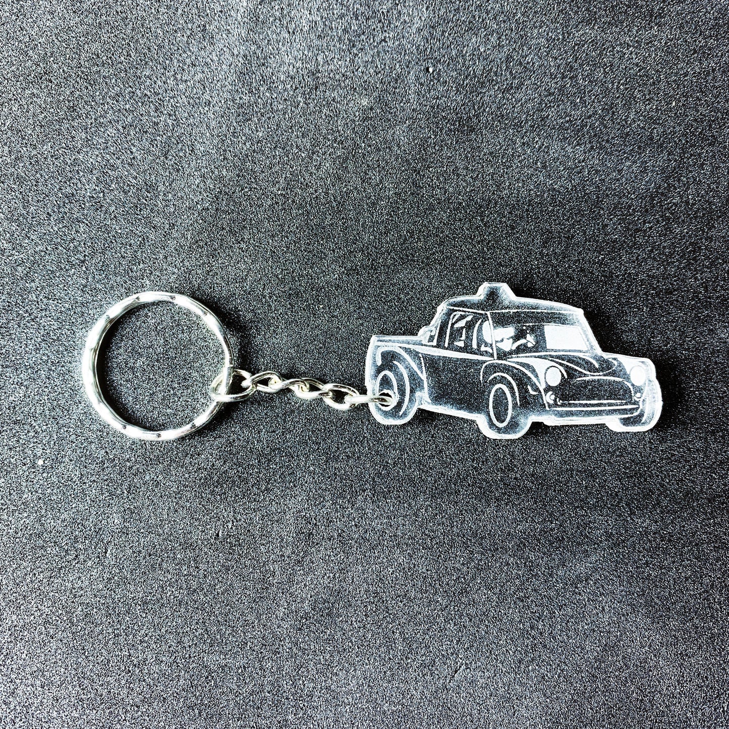 Class 5 Mini Saloon Autograss Keyring - Key Ring - Stock Car & Banger Toy Tracks