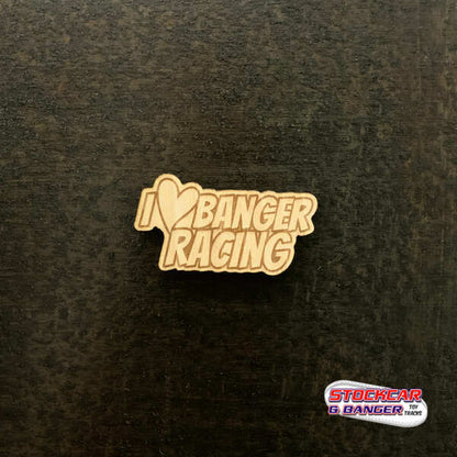 I Love Banger Racing - Magnet - Refrigerator Magnets - Stock Car & Banger Toy Tracks