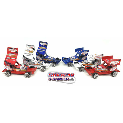 White Skeg Vegas Die Cast Model - F1 Tarmac Wing - Stock Car & Banger Toy Tracks
